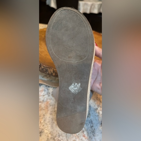 Lucky Brand Joodith grey/tan platform leather espadrille wedge sandal. Rope - Picture 8 of 10